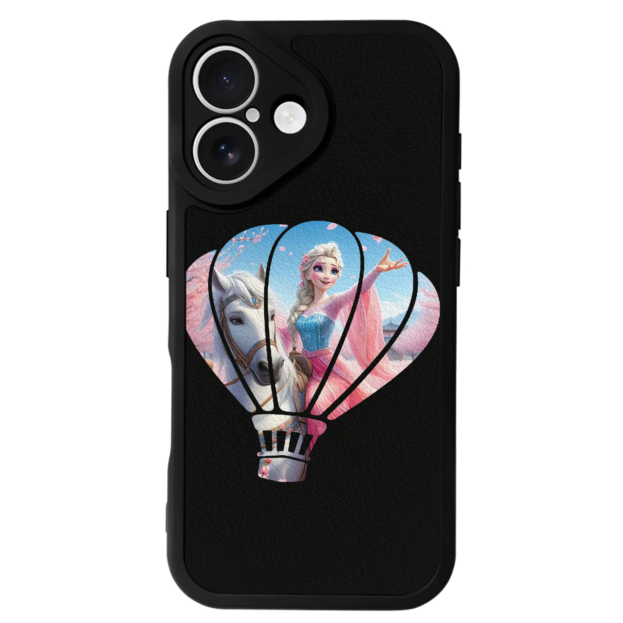 アナと雪の女王(Frozen) グッズ エルサ(Elsa) - IPhone 16シリーズ対応 ・ シリコンスマホケース ・ レザー調 ・ 高精度フィット ・ 耐衝撃 ・ ワイヤレス充電対応 ・ 精密カット